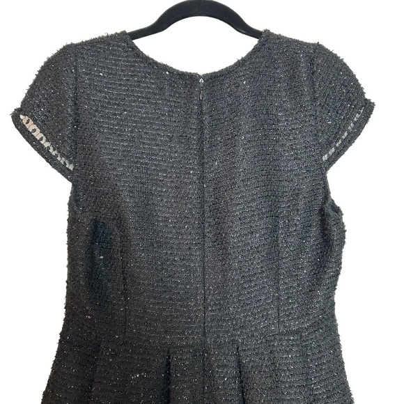 Sugar Lips NWT Black Shimmer Cap Sleeve Fully Lined Dress Sz. L - Picture 12 of 16